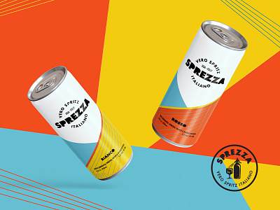 Sprezza beverage can colors design italy packaging seattle spritz wine