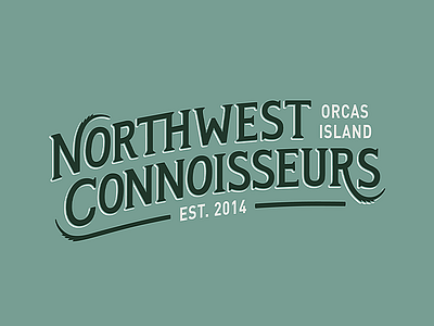 Northwest Connoisseurs branding cannabis custom design lettering pnw