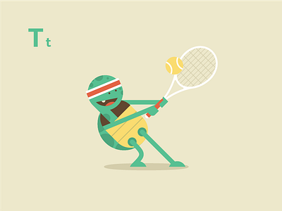 Tennis playin' Tortoise
