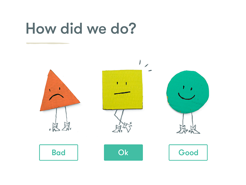 Simple Survey survey cardboard icons