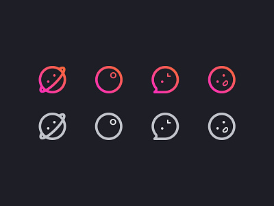 DARK MODE ICONS android app dark mode design flat icon icon design ios logo mobile set ui vector