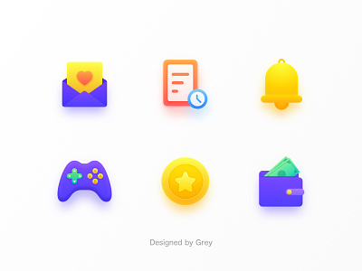 icon app color colorful design flat icon illustration set ui vector