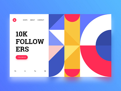 TEN K FOLLOWERS 10000 10k colors colours follower followers illustration pattern patterns team typography