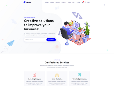 SEO Agency Template By EnvyTheme blog design event event website html website website builder website concept wordpress wordpress blog