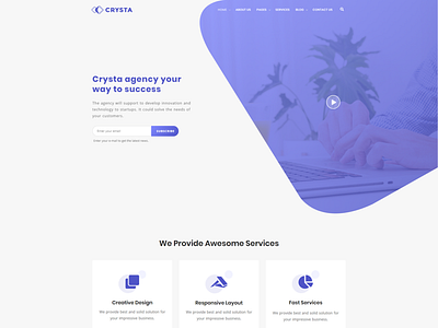 STARTUP AGENCY - WordPress Website Template Design