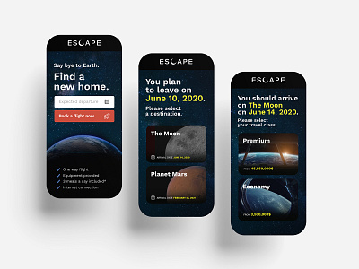 Escape – Find a new home. brand design brand identity branding logo logodesign ui uidesign