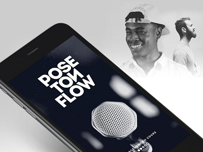 Pose Ton Flow – App Design android app branding design hip hop iphone rap ui ux