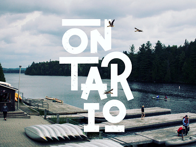 Ontario font lettering logotype photography typography