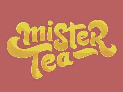 Mister Tea font handlettering lettering logotype typography