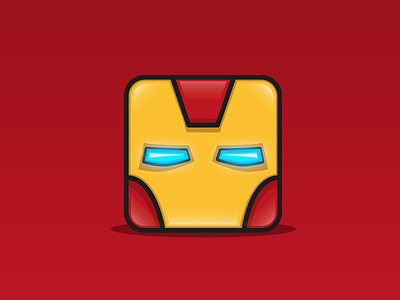 Ironman - The Avengers "Square-Faced" avengers icon ios ironman red vector