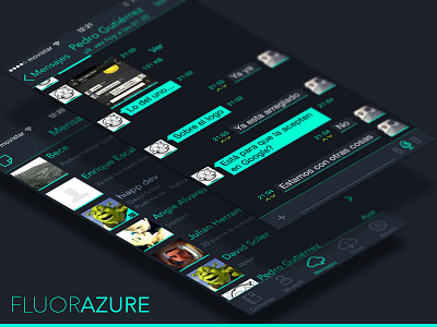 Fluor Azure hiapp ios menu navbar skins tabbar ui ux