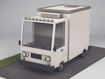 Final Van 3d cinema4d design render van