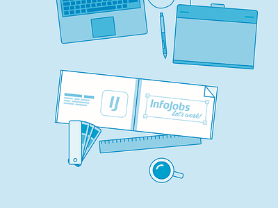 InfoJobs Brand Site brand design grid illustration infojobs ui web
