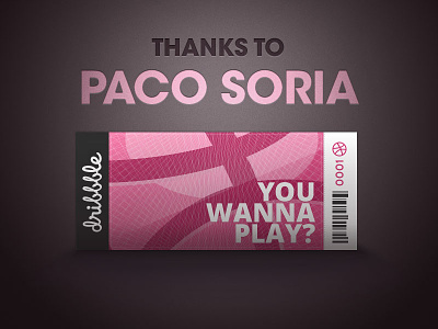 Thanks to Paco Soria alex bailon invite paco soria thanks