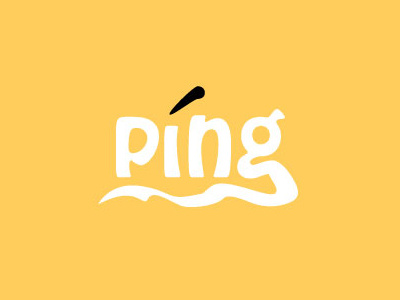 Ping Logo branding design illustrator logo logo challenge ping thirty logos vector