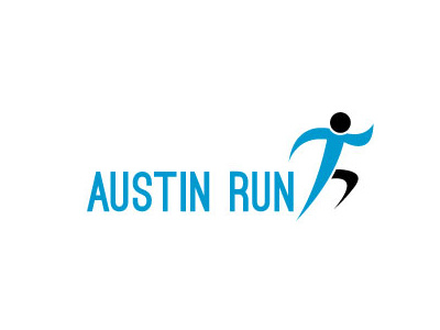 Austin Run Logo art austin run branding colour design graphic design logo shapes thirty logos vector