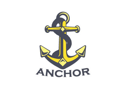 Anchor Logo anchor art branding colour design graphic design logo shapes thirty logos vector