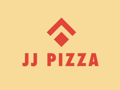 JJ Pizza Logo art branding colour design graphic design jj pizza logo pizza shapes thirty logos vector