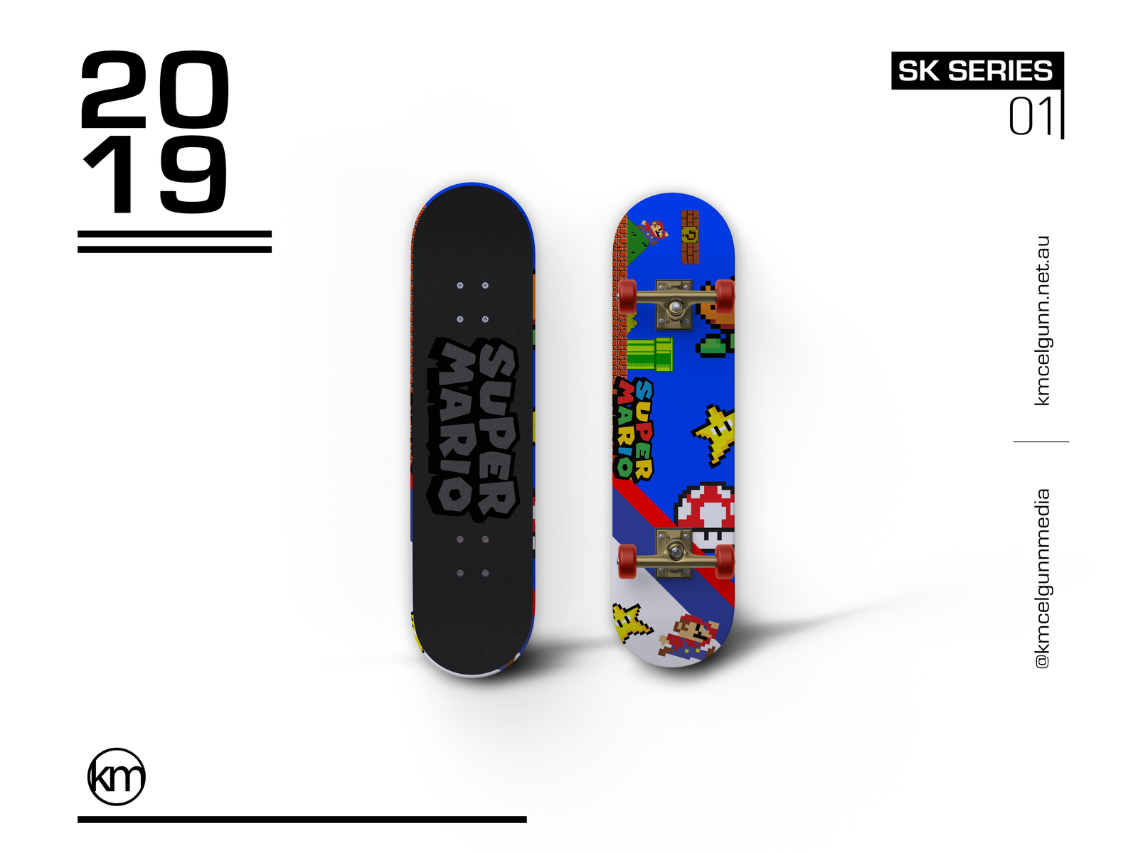 zwaartekracht scheren Onderscheiden SK SERIES 01 | Super Mario Skateboard Deck by Kevin McElgunn on Dribbble