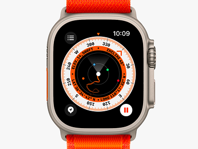 New Apple Watch Ultra Compass App apple watch apple watch ultra compass orange ultra watch app watch face watchface