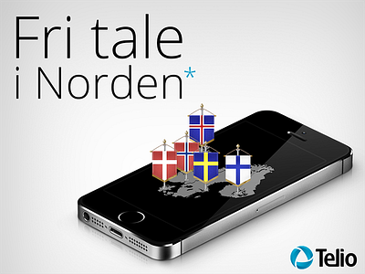 "Fri tale i Norden" - Telio 5s fri i iphone nextgentel norden open sans tale telio