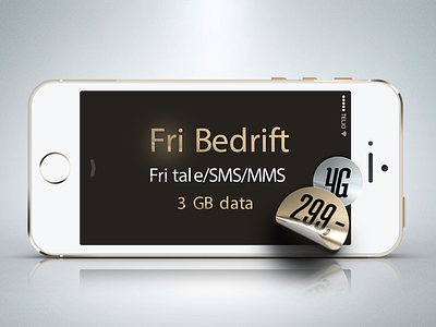 Fri Bedrift + 3 GB 3 ads bedrift fri gb iphone norge norway oslo stickers telecom telio