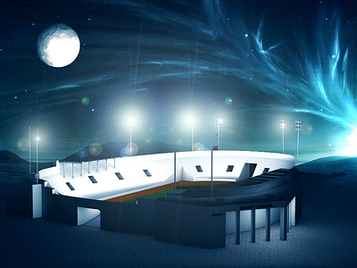 Bislett Stadion 3d 4d arena bislett cinema photoshop project school stadion