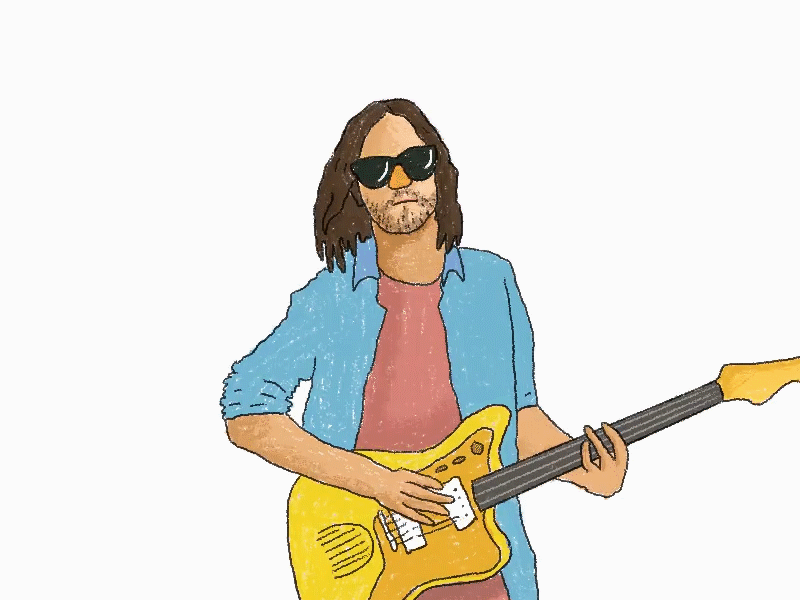 kevin parker animation animation 2d band design guitar illustration kevin micro animation microanimation tame impala