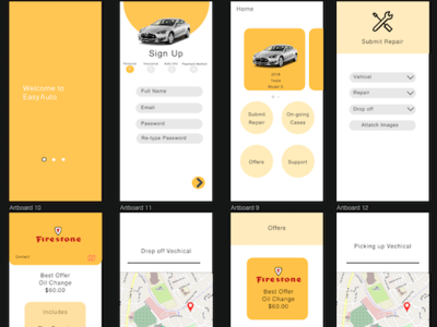 Easy Auto app design practice