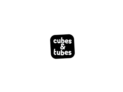 cubes & tubes branding design flat graphic icon identity illustration illustrator lettering logo minimal mobile store type typography vector web