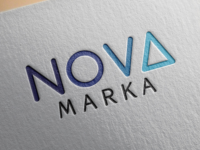 NOVA amblem art blue branding design icon identity illustration illustrator lettering logo marka nova reklam type typography vector