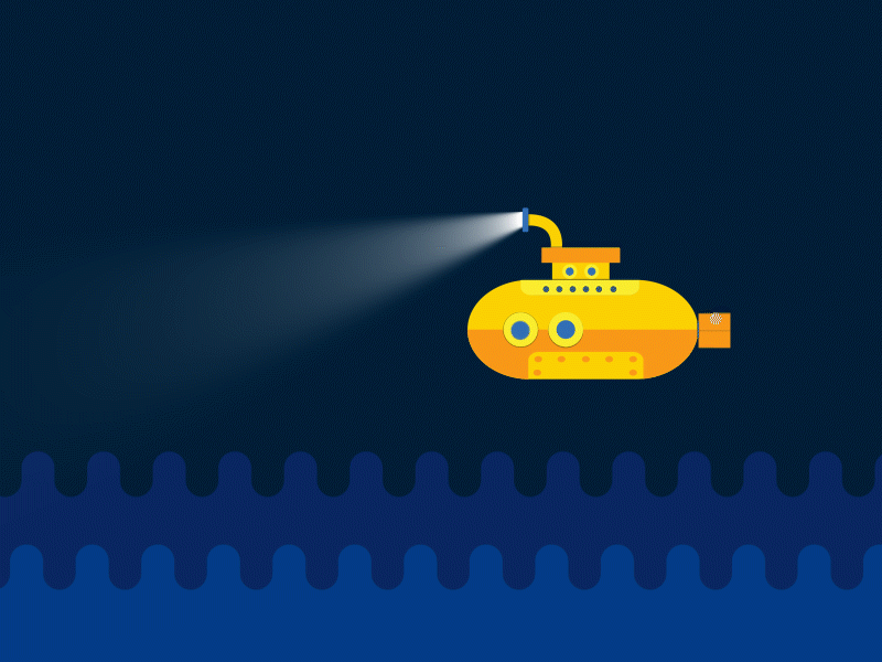 Submarine 2d animation after effect aftereffects animation anime art illustartor motiondesign motiongraphics submarine