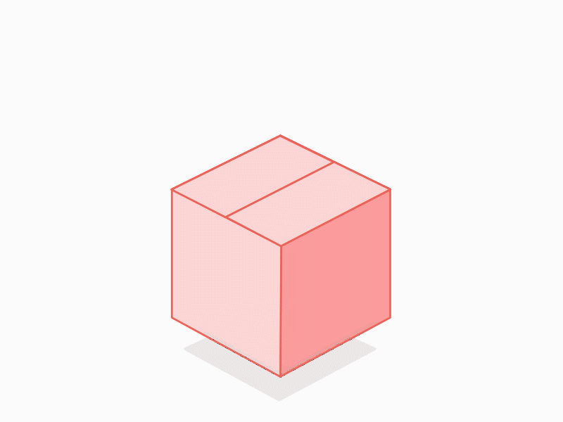 Empty state animation bored box empty state fly