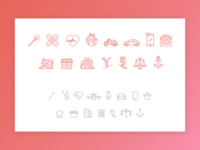 Icons Redesign design icon iconography minimal icons ui