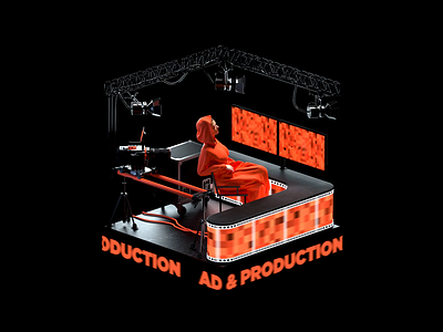 AD & Production 3d 3d animation 3d art animation camera motion design motiongraphics pixels production