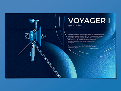 voyager 1 grungy illustration planet planets probe space spaceship star stars starship textured voyager