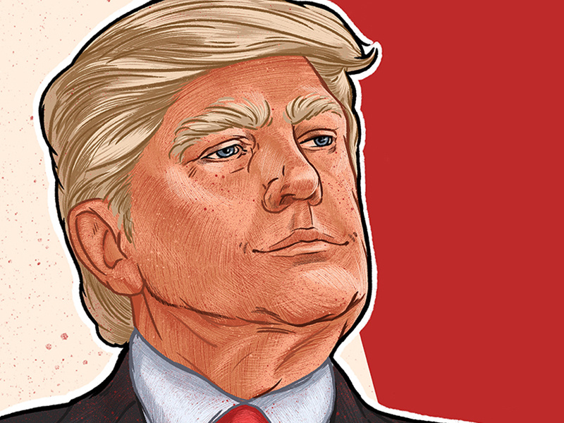 Donald J. Trum mr. president mr. t republicans political political campaign america usa president donald trump donaldtrump trump donald j. trum man graphic drawing art illustration face portrait