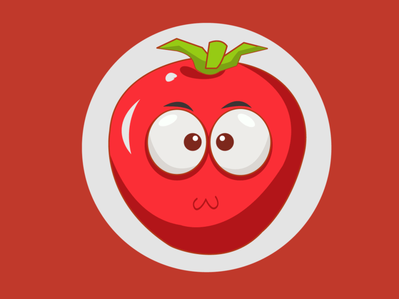 Tomato animation expression eyes tomato