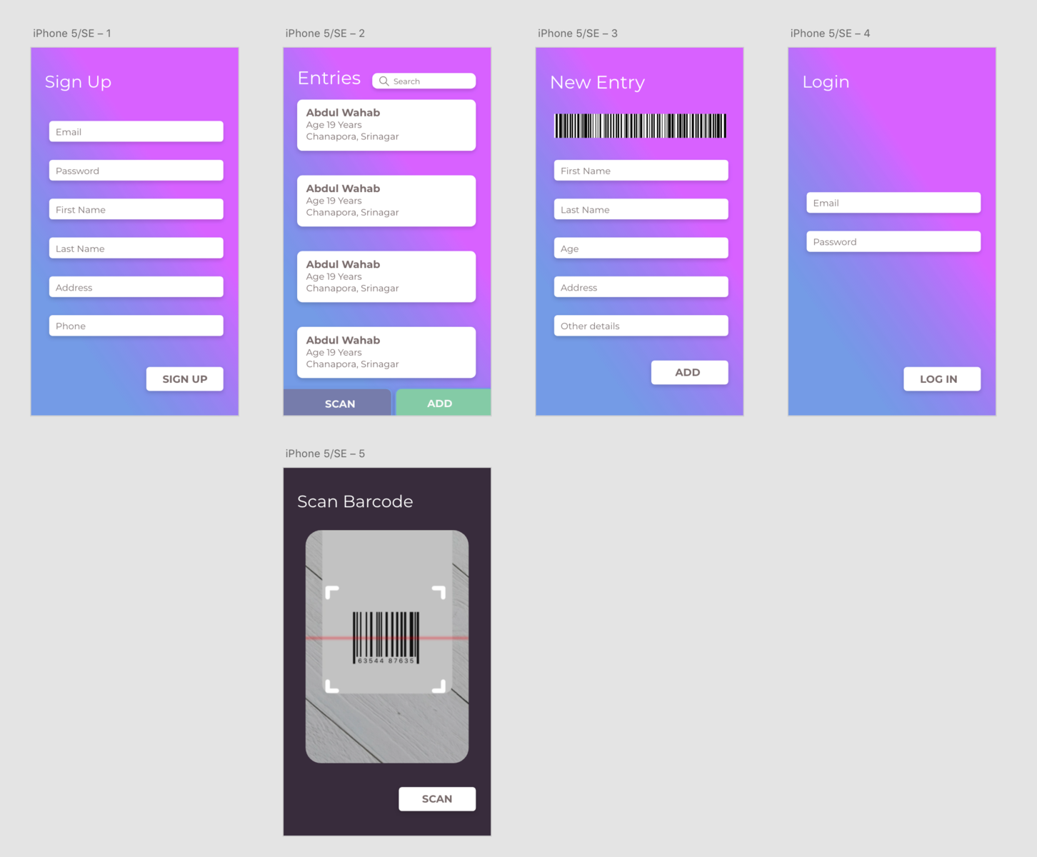 entries-add-and-scan-from-barcode-app-by-zulkarnain-shah-on-dribbble