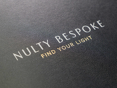 Nulty Bespoke branding brochure design editorial typography