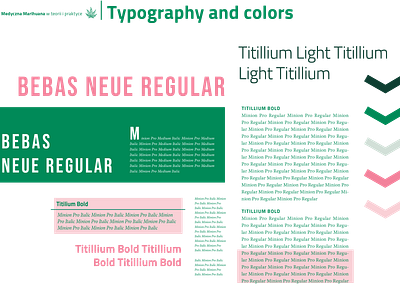 Medical Marijuana Magazine Typography branding design magazine design typeface typography typography design vector