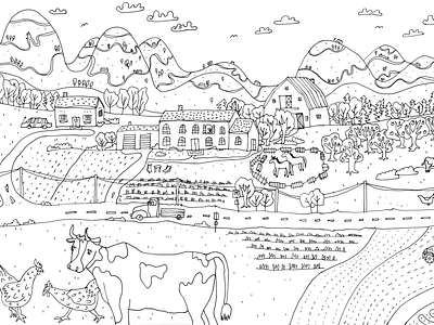 coloring book: the farm