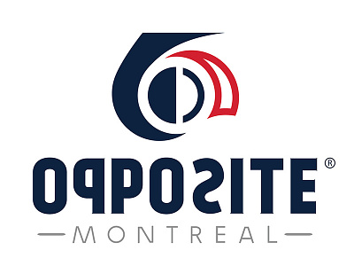 Opposite Logo clothing design logo montreal opposite wear