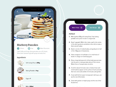 Recipe Card App Design andriod app design graphic design ios mobile design recipe app recipe card uxdesign