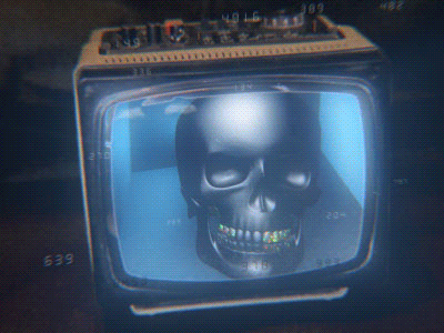 Tv Horror after effects cyber fx horror hud skull technology tv vintage