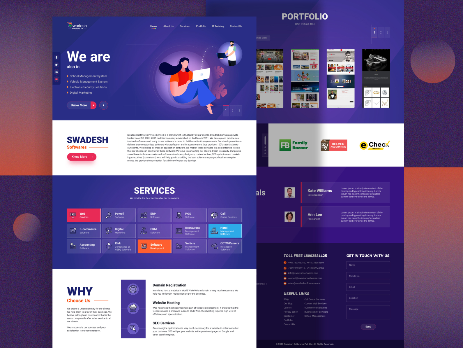 Home page UI Design by Rajesh Karmakar on Dribbble