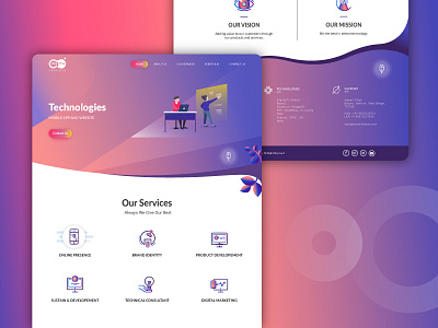 Homepage UI Design creative website design template design template ui website design website mockup