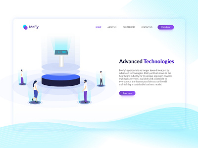 Landing page UI