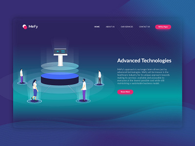 Landing page UI-Dark Version dark template ui dark theme homepage design landing page ui service based template template ui ui website design