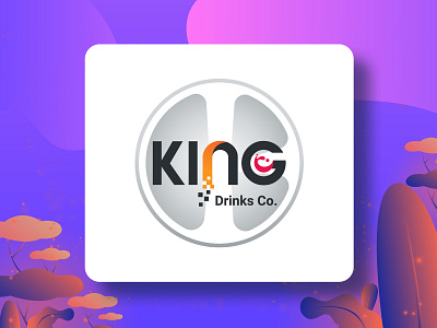 Logo-Kingdrinks abstruct illustration branding creative illustration design icon illustration logo typography vector